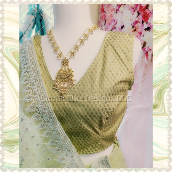 New boutique Sabyasachi inspired Lehenga Choli- Georgette Lehenga-blouse… - Picture 4 of 10